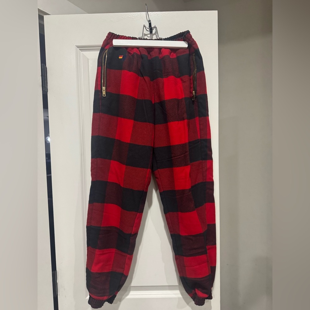 Aviator Nation PLAID LODGE PANT - BUFFALO PLAID